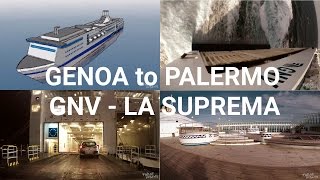 Genoa to Palermo  A Journey by Ferry – La Suprema GNV [upl. by Oeht]