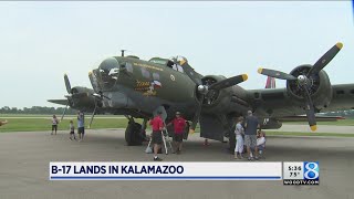 WWII bomber open for tours at Kalamazoo Air Zoo [upl. by Tabb60]