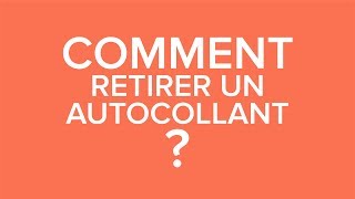 Comment retirer facilement un autocollant sur sa voiture [upl. by Akym]