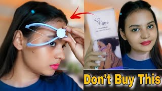 Remove Unwanted Facial Hair At Home Using Slique Threading ToolTweezersEpilator [upl. by Assenahs]