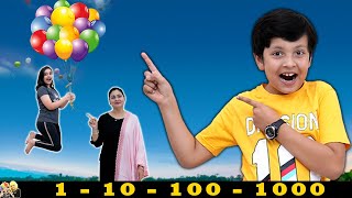 1 10 100 1000 Challenge  Funny Family Video  100 Layers challenge  Aayu and Pihu Show [upl. by Odnalref255]