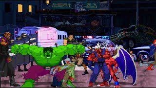 Powerscaling Hulk Vs Virgil Nemesis Firebrand and Akuma Full 1v4 Battle [upl. by Joni436]