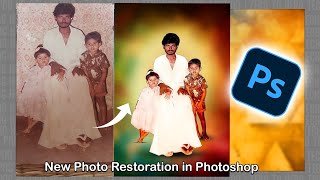 New Photo Restoration in Photoshop  Adobe Photoshop [upl. by Taddeo]