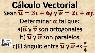 Vectores ortogonales paralelos entre otros  La Prof Lina M3 [upl. by Cordula]