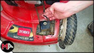 SelfPropelled Front Wheel Drive Lawn Mower Belt Replacement [upl. by Ynney]