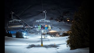 Ski nocturne à Champéry  Les Crosets [upl. by Alletsyrc]