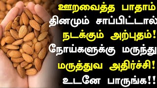 ஊறவைத்த பாதாம் மருத்துவ அதிசயம்  Badam Health Benefits in Tamil Tamil NewsHealth Tips in Tamil [upl. by Acceb]