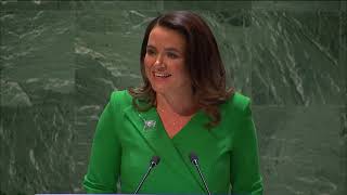 President Katalin Novak Addresses United Nations General Debate 78th Session [upl. by Nyleve]