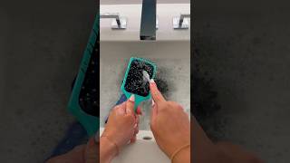 SATISFYING HAIRBRUSH CLEANING asmr cleaning bathroom cleaninghacks [upl. by Otreblide]