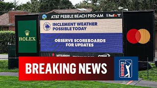 Pebble Beach ProAM Final Round POSTPONED To Monday I CBS Sports [upl. by Rehportsirhc]