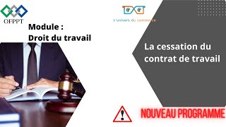 La cessation du contrat de travail [upl. by Gasperoni115]