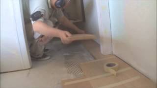 How to Install Hardwood on Stairs Landing Installation Tips MrYoucandoityourself [upl. by Waldemar]