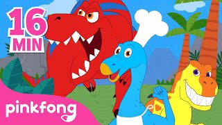 La Chanson des Dinosaures  Compilation  Pinkfong Bébé Requin  Chansons pour Enfants [upl. by Kenway]