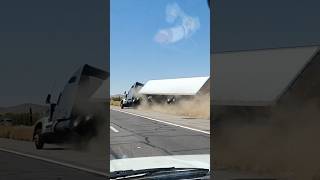 Video from Semi truck rollover crash in Phoenix Arizona [upl. by Ellirpa]