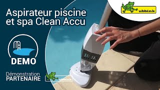 Aspirateur de piscine et spa à batterie Clean Accu  Ubbink [upl. by Ainival]