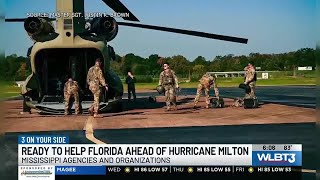 Mississippi National Guard deploys soldiers and resources in expectation of Hurricane Milton [upl. by Anirtruc]