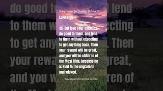 Daily Bible Prayer NIV Luke 635 [upl. by Corvin]