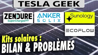 BILAN amp PROBLEMES de mes stations solaires avec batterie [upl. by Enneicul]