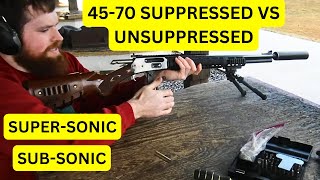 4570 Suppressed vs Unsuppressed  Subsonic amp Supersonic [upl. by Onitselec]