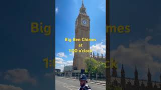 Big Ben Chimes at 100 PM  Iconic London Moment london bigben shorts [upl. by Annaeiluj495]