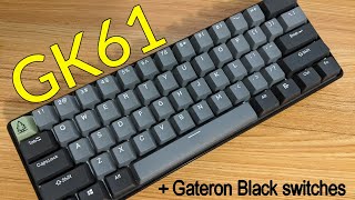 GK61 with Gateron Black switches review [upl. by Lucille]