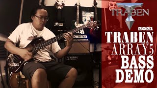 Traben Array 5  Bass  Amp Mic Recording  Bass Demo [upl. by Annaiviv]