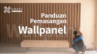 Cara Pasang Wall Panel Balian [upl. by Delwyn]