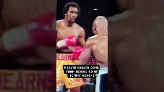 MARVIN HAGLER COME FROM BEHIND KO OF TOMMY HEARNS toprank [upl. by Llemhar]