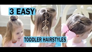 3 Easy toddler hairstyles  fine hair [upl. by Antonia842]