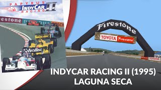 Laguna Seca  IndyCar Racing II DOS SVGA [upl. by Ecinrev]