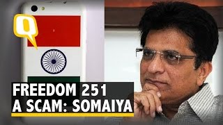 Freedom 251 a Scam BJP MP Kirit Somaiya Calls it a Fraud Company [upl. by Buff]