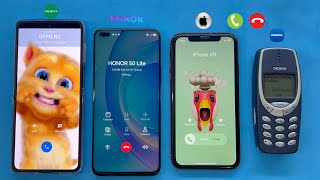 Nokia 3310 Calling iPhone XR  OPPO Find N2 Calling Honor 50Lite Incoming Outgoing Calls [upl. by Niemad]