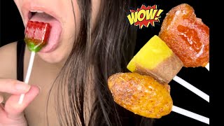 Trying 4 Different Mexican Lollipops Asmr No Talking [upl. by Spence]