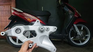 Mio Sporty Pasang Swing Arm [upl. by Lilla]