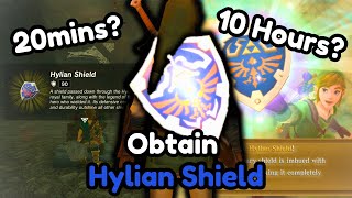 How Fast can you Obtain the Hylian Shield in Every Zelda Game [upl. by Hobard]