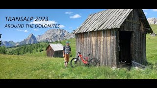 TRANSALP EMTB 2023  DOOKOﾅ、 DOLOMITﾃ展 [upl. by Lissie]