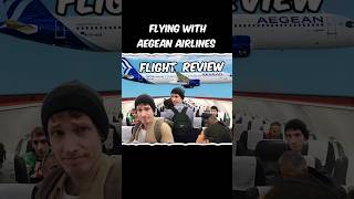 Aegean Airlines Flights  Baggage Meals Experience and Review ✈️ Short [upl. by Ainala]