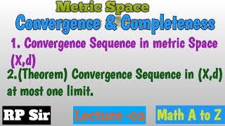 A sequence in a metric space converge to at most one pointA convergent sequence has a unique limit [upl. by Vala]