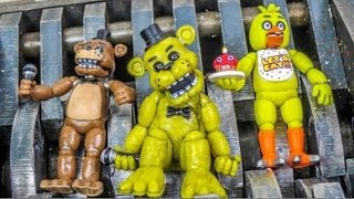 Shredding Five Nights at Freddys Mini Figures Unboxing and Destruction [upl. by Selia]