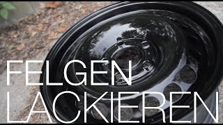 DIY  Stahlfelgen lackieren [upl. by Waynant]