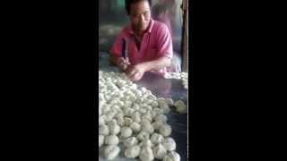 The making of kompia Foochow local delicacy in Sibu Sarawak [upl. by Quintin246]