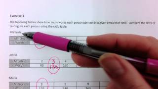 Math 6thComparing Ratio Tables  2 waysmov [upl. by Ecad]