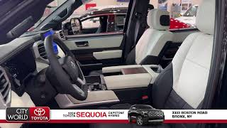 2024 Toyota Sequoia 4x4 Capstone Hybrid City World Toyota Bronx NY Fordham New Rochelle Yonkers [upl. by Nosyrb]