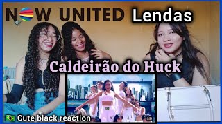 🇧🇷 Cute balck reagindo a Now United Lendas no Caldeirão do Huck reaction nowunited reagindo [upl. by Jochebed]