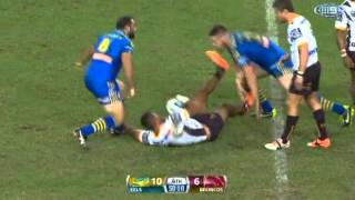 BRISBANE BRONCOS V PARRAMATTA EELS NRL HIGHLIGHTS  Round 5 2014 [upl. by Elberfeld]