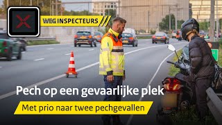 Gevaarlijk pechgeval op de snelweg  Weginspecteurs 1 [upl. by Harmon]