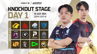 🔴 EN ESPORTS WORLD CUP FREE FIRE  KNOCKOUT STAGE DAY 1 [upl. by Yetsirhc]