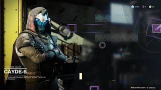 Destiny 2 Get to Cayde 6 at Tower Get Legendary Quickfang Sword [upl. by Arahs]