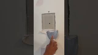 Cómo reparar un agujero en paredes de Drywall How to make a repair on drywall walls easy tips [upl. by Ahsema654]