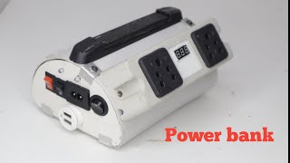 How to make a 220v power bank  DIY 220v 100w power bankdiy how power [upl. by Prowel759]